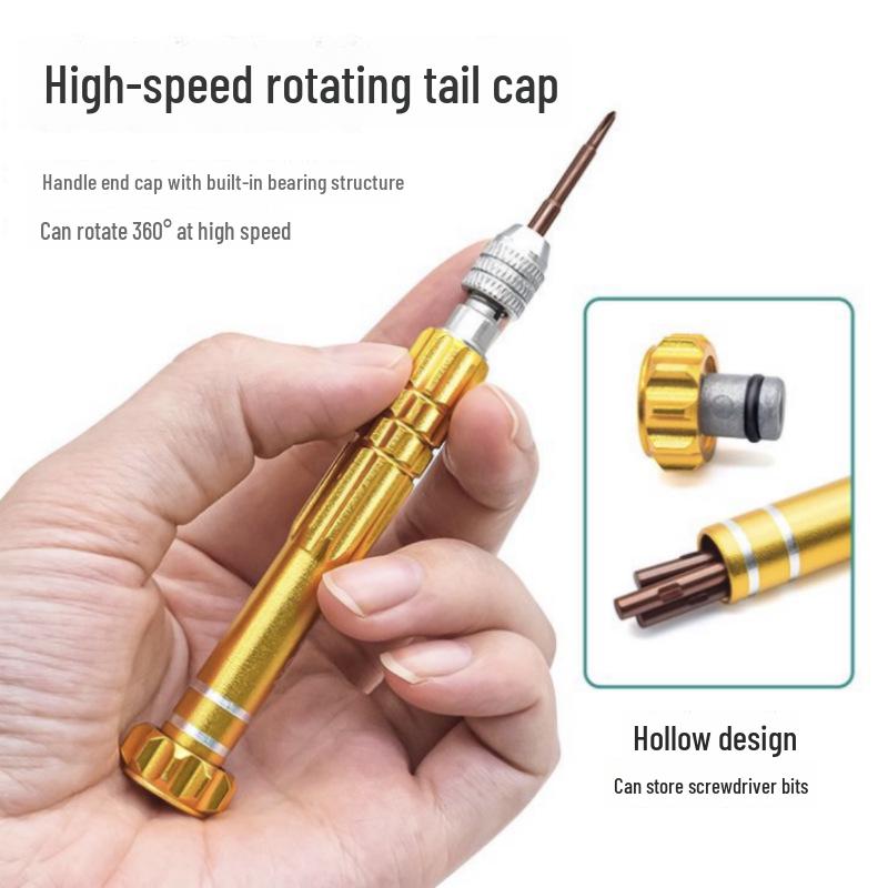Aluminum Alloy 5-in-1 Screwdriver Set for Mobile Phones and Notebooks