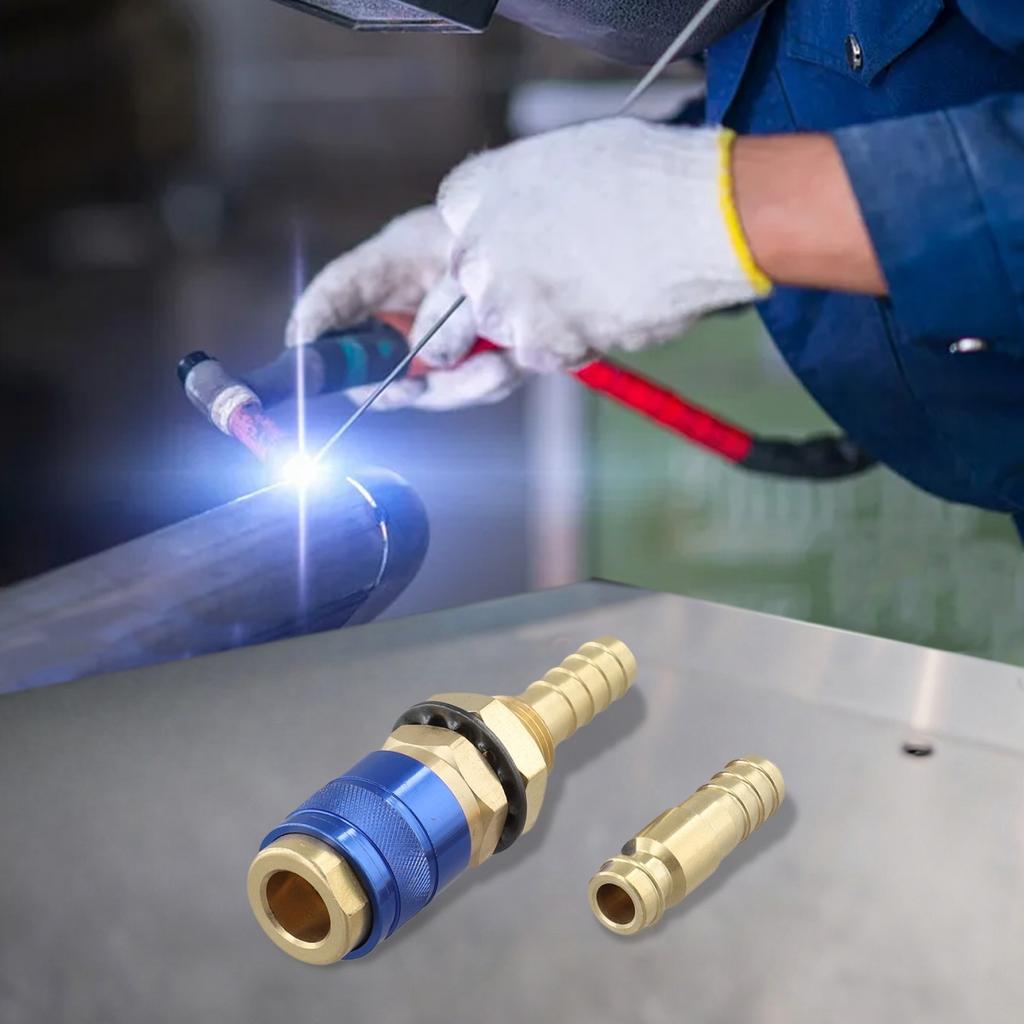 Satz aus sechs Messing-Schnellkupplungen für Gas und Wasser mit 8mm Kompatibilität