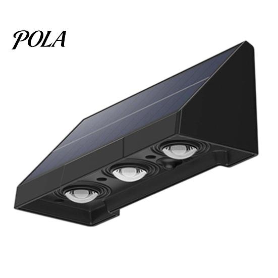 Adjustable Solar Wall Spotlights Fence Light, Outdoor Washer Waterproof Courtyard Lighting Lamp, Garden Street Balcony Yard Stairs Decor Lamps