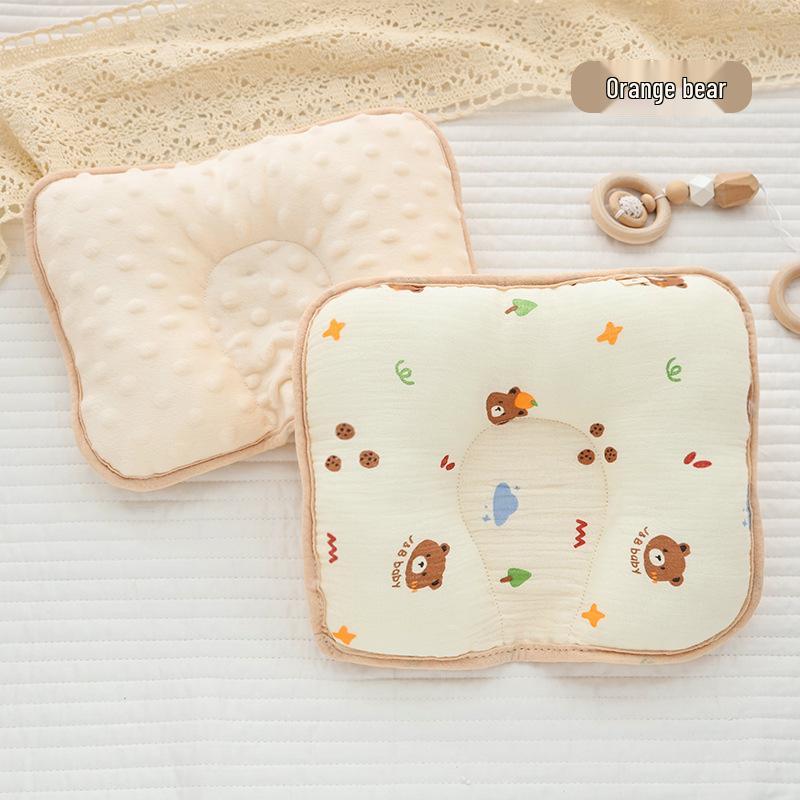 Infant Anti-Flat Head Pillow - Pure Cotton Shaping Pillow for Newborns (0-6 Months)