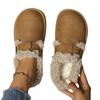 Fashion Women Platform Boots New Luxury Winter Women's Warm Shoes Cotton Slippers Plush Fashion Retro Shoes Women Flats Slippers