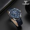 Toleuso T503M-Sls Cassiopeia Multi Diamond Watch Men'S Metal Watch (Free Leather Strap)