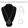 Gift Magnifier Pendant 5x Optical Magnifier Necklace Durable Portable Monocle  Reading Newspaper