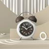 4-Inch Table Clock with Backlight Bedroom Desktop Clock Twin Bell Alarm Clock  Student Children