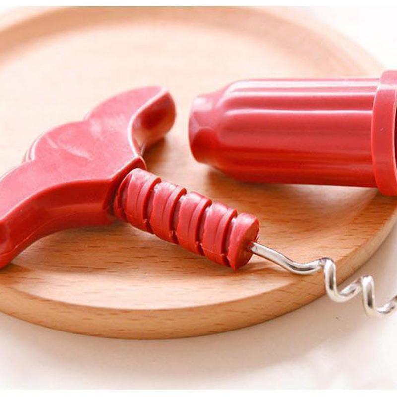 Multi Functional Wine Opener and Wine Opener Plastic Red Wine Bottle Opener Enlarge and Thicken The Portable Bottle Opener