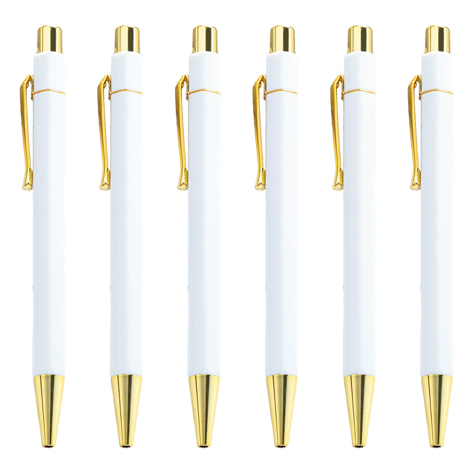 

6 шт. шариковая ручка 1,0 мм, ручка для плавного письма, выдвижная шариковая ручка, бизнес-ручка, масляная ручка для офиса, школы, класса 4