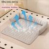 Soft Pet Bed Pad with Cooling Fabric, Washable Care, and Pillow Support for Indoor Use with Couch, Sofa, or Floor Placement