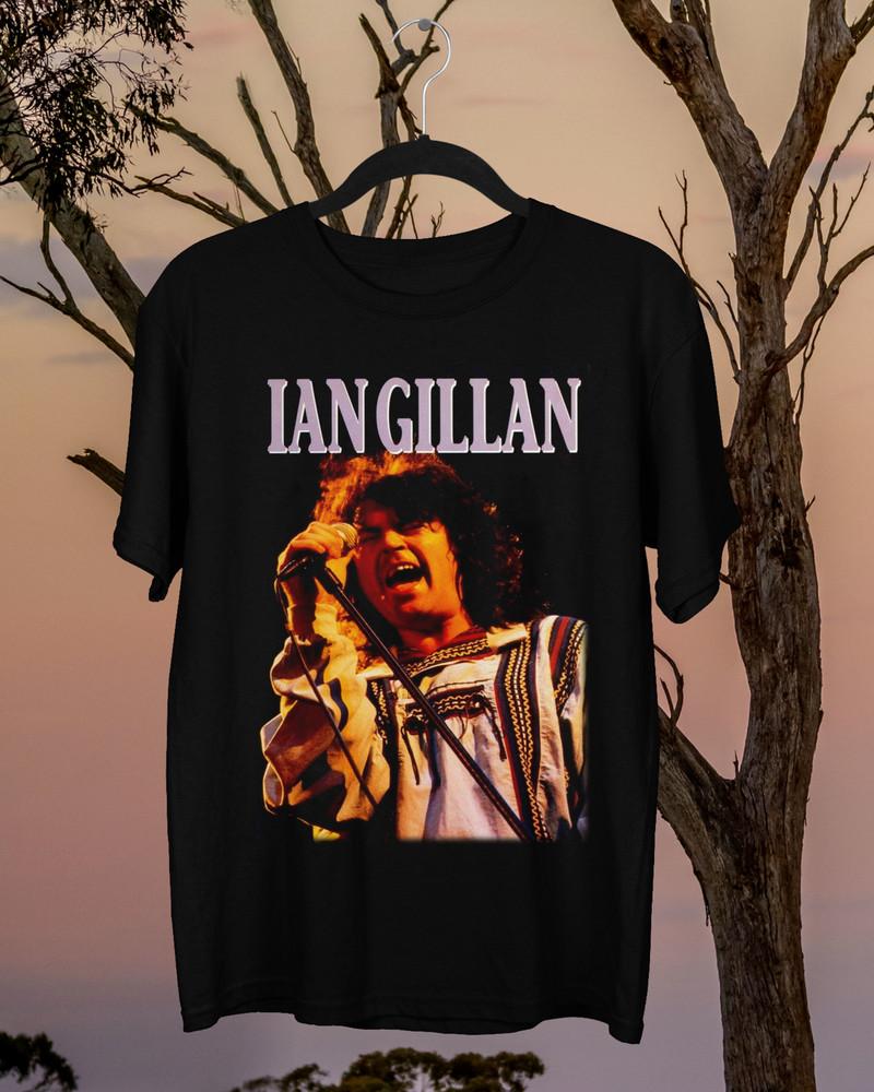 

Ian Gillan Short Sleeve Cotton Black All Size Unisex Shirt Unisex T-Shirt S
