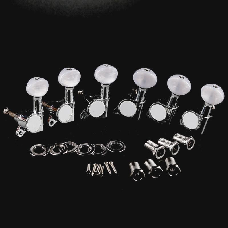 Guitar Tuning Machines 6 Left Guitar Tuning Pegs Machine Heads Tuners String Tuning Peg Tuning Key Pegs Set for Guitar