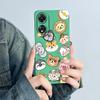 For OPPO A78 4G Phone Case CPH2565 Cover Soft Silicone Cute Panda Flower Boys Girls Painted Shell Funda Protective Casing Coque