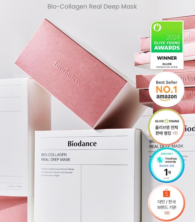Biodance Bio Collagen Real Deep Mask Pack – Intensive Firming & Hydrating Sheet Mask