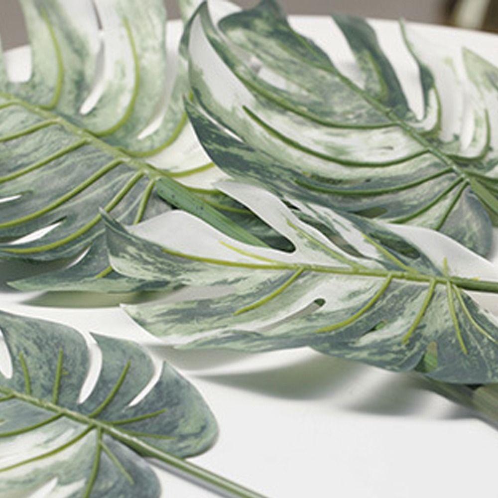 Fern Plant Artificial Tropical Palm Branches Tropical Plants Fake Palm Leaves Desktop Decoration