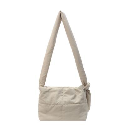 Cotton Clothing Bag Simple Small Square Bag Nylon Cloth Messenger Bag Solid Color Messenger Bag Women's Large-capacity Shoulder Bag