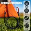 Luggage Strap Elastic Tie Strap String Tension Rope Expander with Hook, 60cm/90cm/120cm Bungee Cord with Carabiner Hook