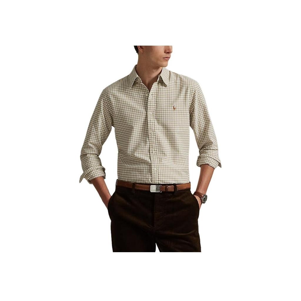 Koszula męska Oxford w kratę z długim rękawem Polo Ralph Lauren 710853129-006