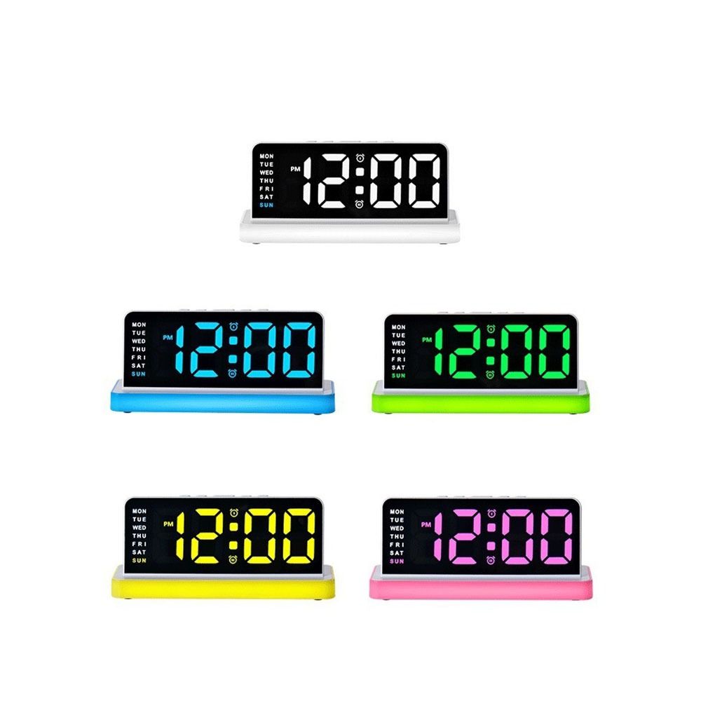 Large Screen LED Electronic Clock Adjustable Brightness Table Clock Digital Alarm Clock  Home Use