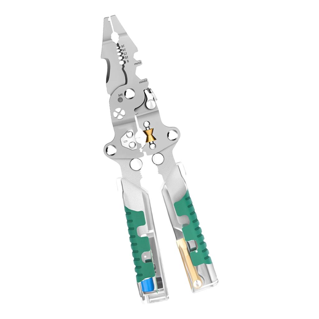 Easy To Use Folding Electrician Stripping Plier Cable Cutting Accurate Ethernet Cord Stripping for Household Maintenance