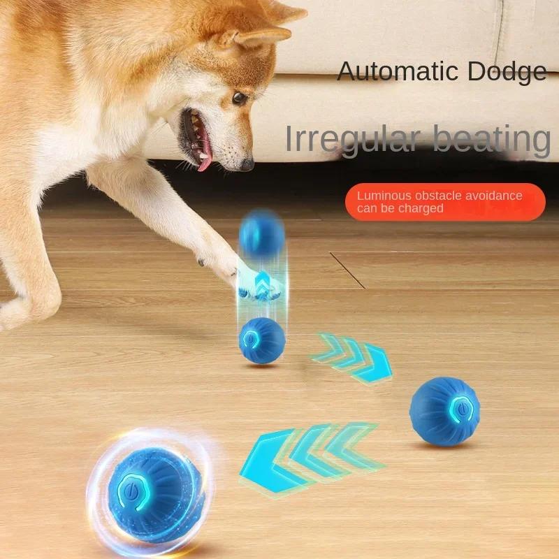 Dog Toy Intelligent Interactive Cats Bouncing Ball Automatic Rolling Ball Training Automatic Moving Electric Toy Dog Pet Supplie