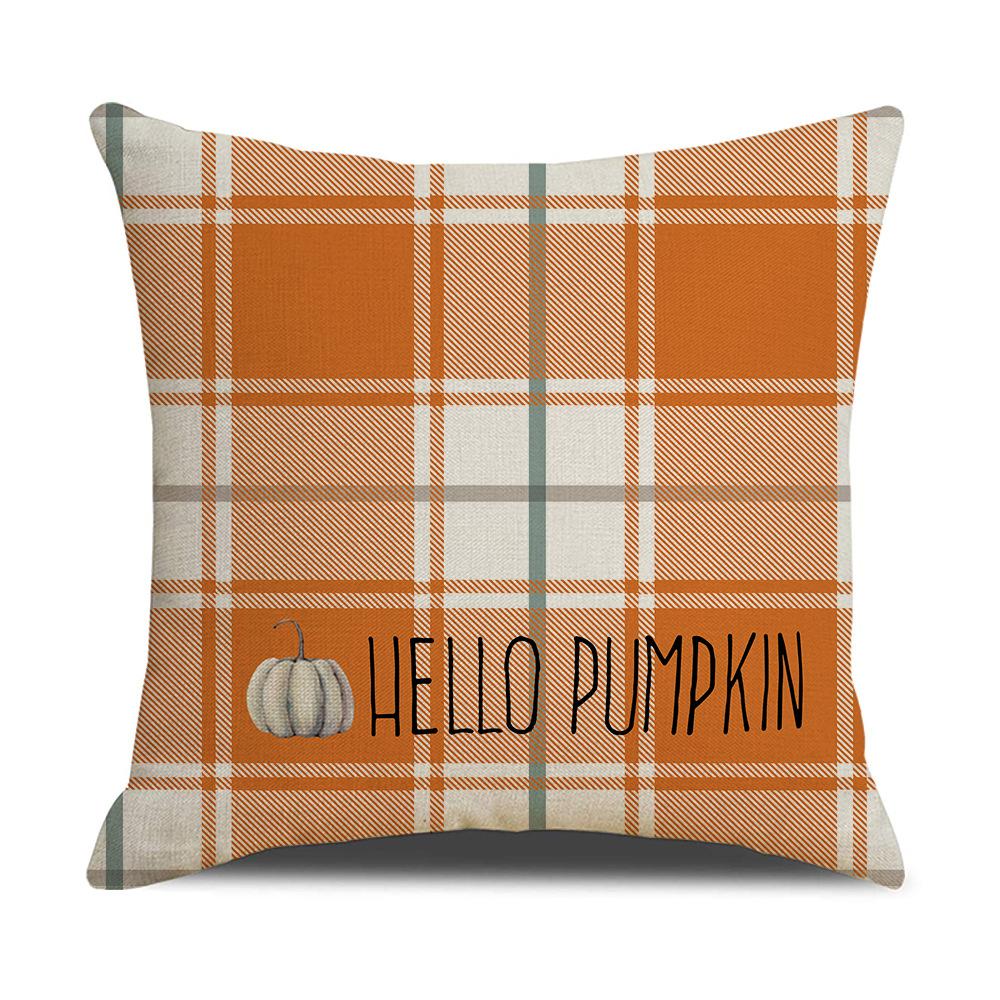Autumn Harvest Pumpkin Pillow Case Family Party Pillow Case Sofa Bedroom Cushion Case Combination