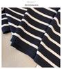 Thickened Skin-Friendly Age-Reducing Colorblock Cuffs Striped Knit Sweater - Xiaohongshu Style Long-Sleeve Base Layer for Autumn/Winter
