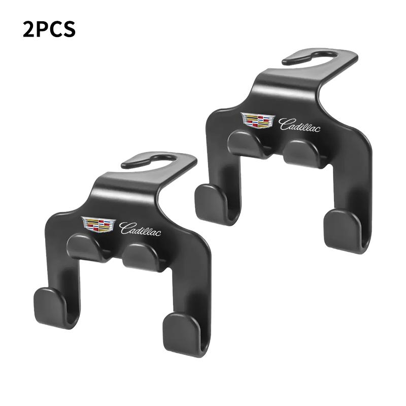 1/2 Pièces Crochet Multifonctionnel pour Appui-tête de Siège avec Logo de Voiture Pour Emblème Cadillac ESCALADE ATS BLS CT4 CT6 SRX STS XT4 XT5 SLR XT6 XTS