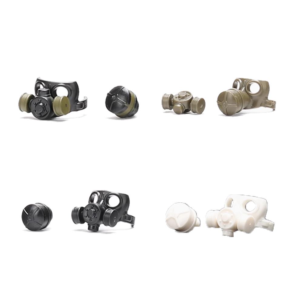 Military Building Block Figure Cap Tactical Helmet Alpha Motorcycle Lenses Gas Masks Flame Emitter Night Vision Device Gift Toys