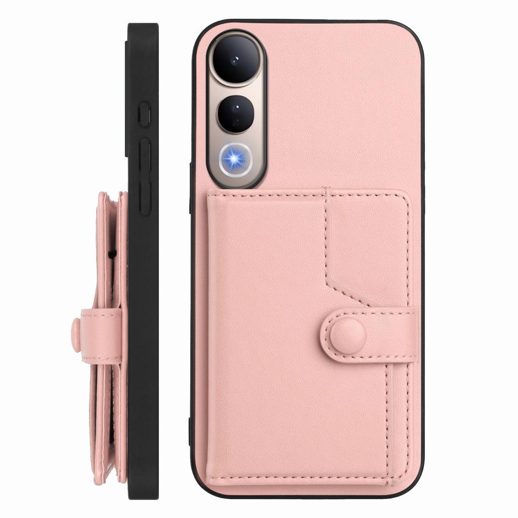 For Vivo V50 Lite 5G Case RFID Blocking Card Holder Kickstand TPU + PU Leather Phone Back Cover