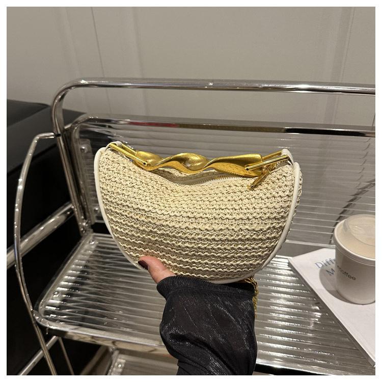 Женская сумка 2025 новая высококлассная плетеная сумка ретро повседневная на плечо сумка-мессенджер мини вечерняя сумка