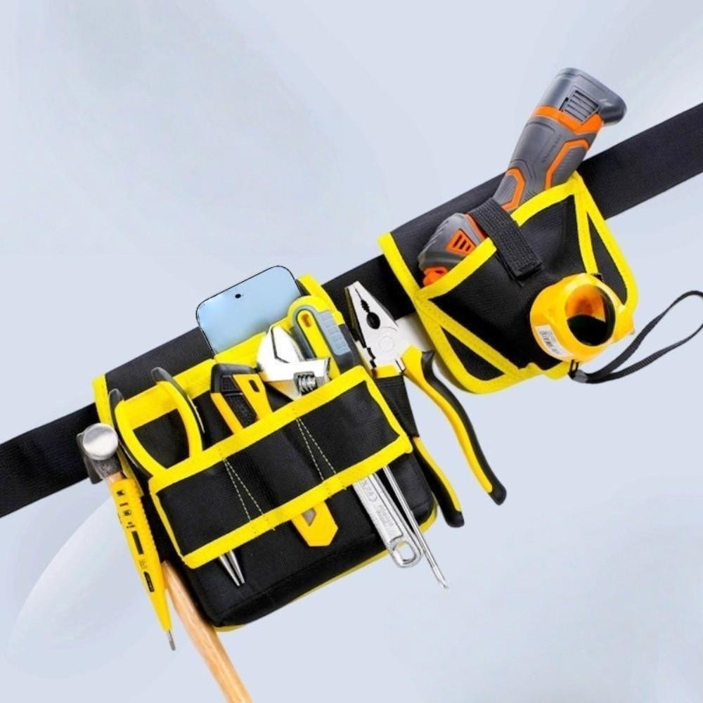 360 Rotating Electrician Tool Bag Adjustable Tools Storage Bag Waist Belt Pouch Electrician