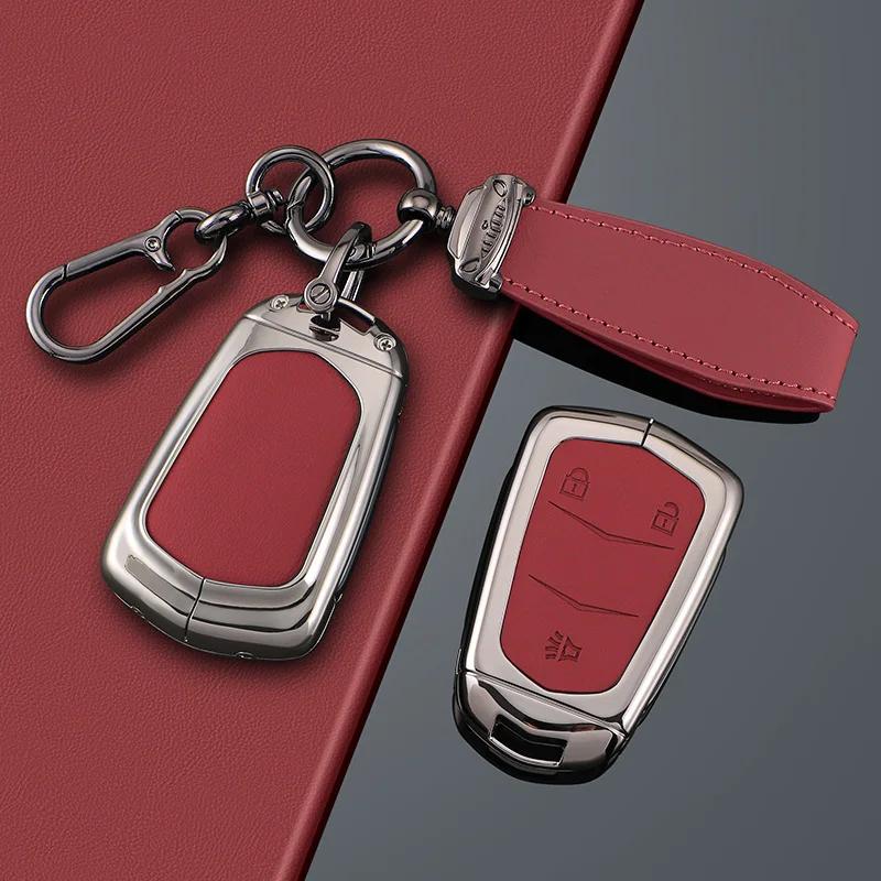 Styling Mouldings For Cadillac XT6 XT5 CT6 CT5 XT4 Men's Women's Bag Buckle Car Key Cortex Car Key Case Cover Protector Shell Fo