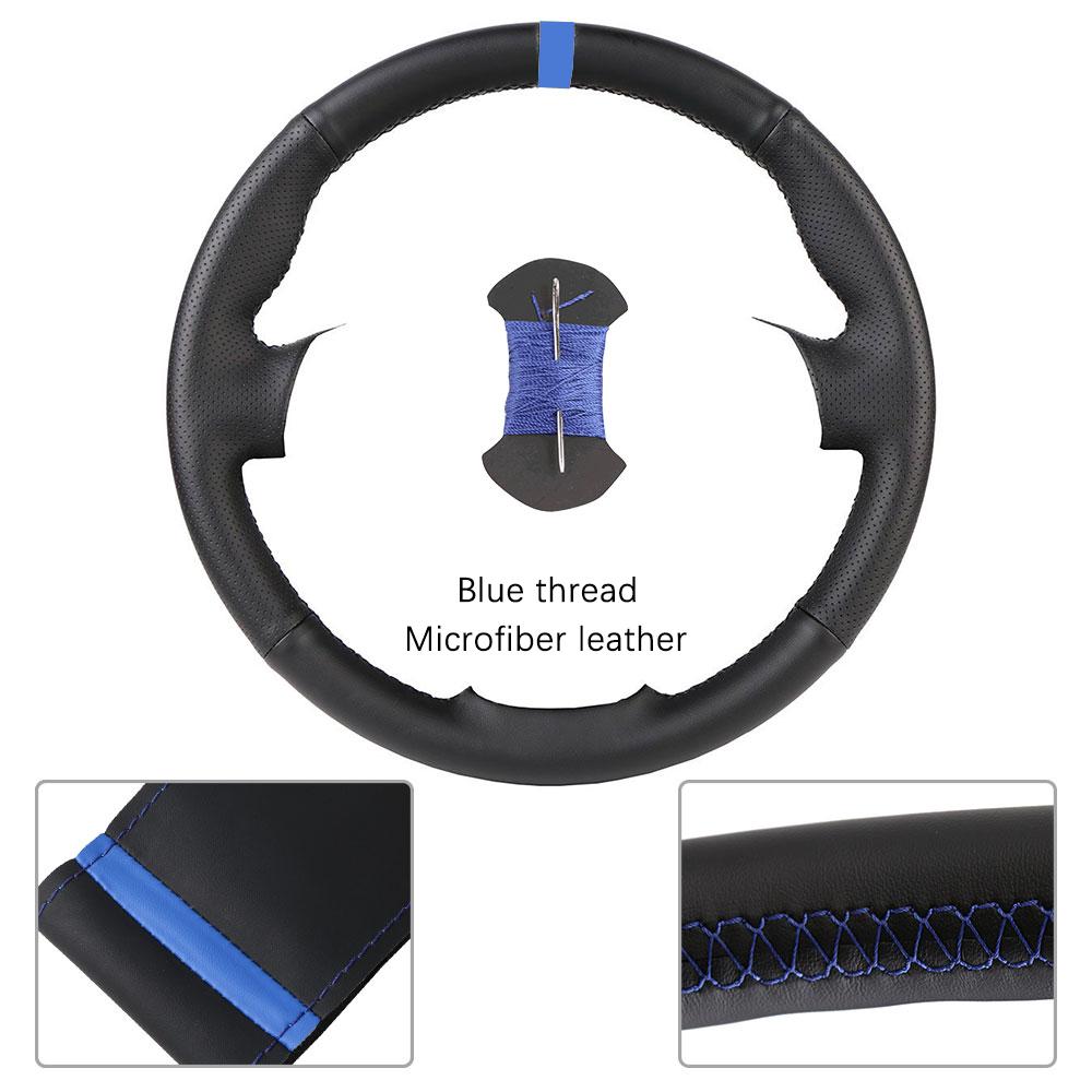Customized Car Steering Wheel Braiding Cover For Fiat Bravo Doblo Opel Combo Grande Punto Linea Qubo For Vauxhall Steering Wrap