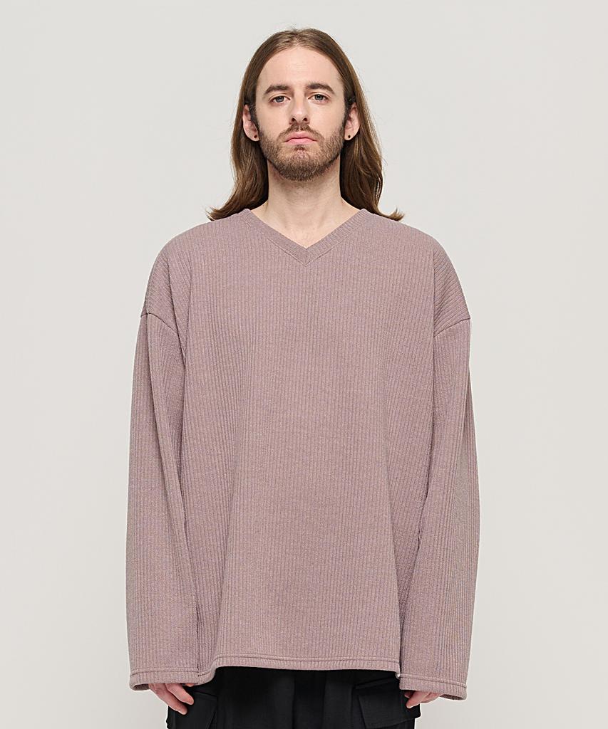 CARGOBROS Cb V-Neck Oversized Knit (Beige)
