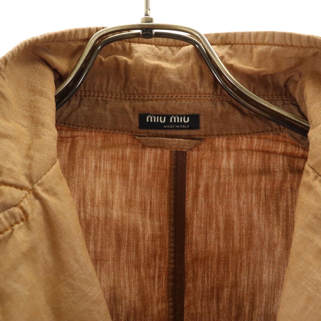 MIUMIU Made In Italy Tailored Jacket 46 Beige Men's Used