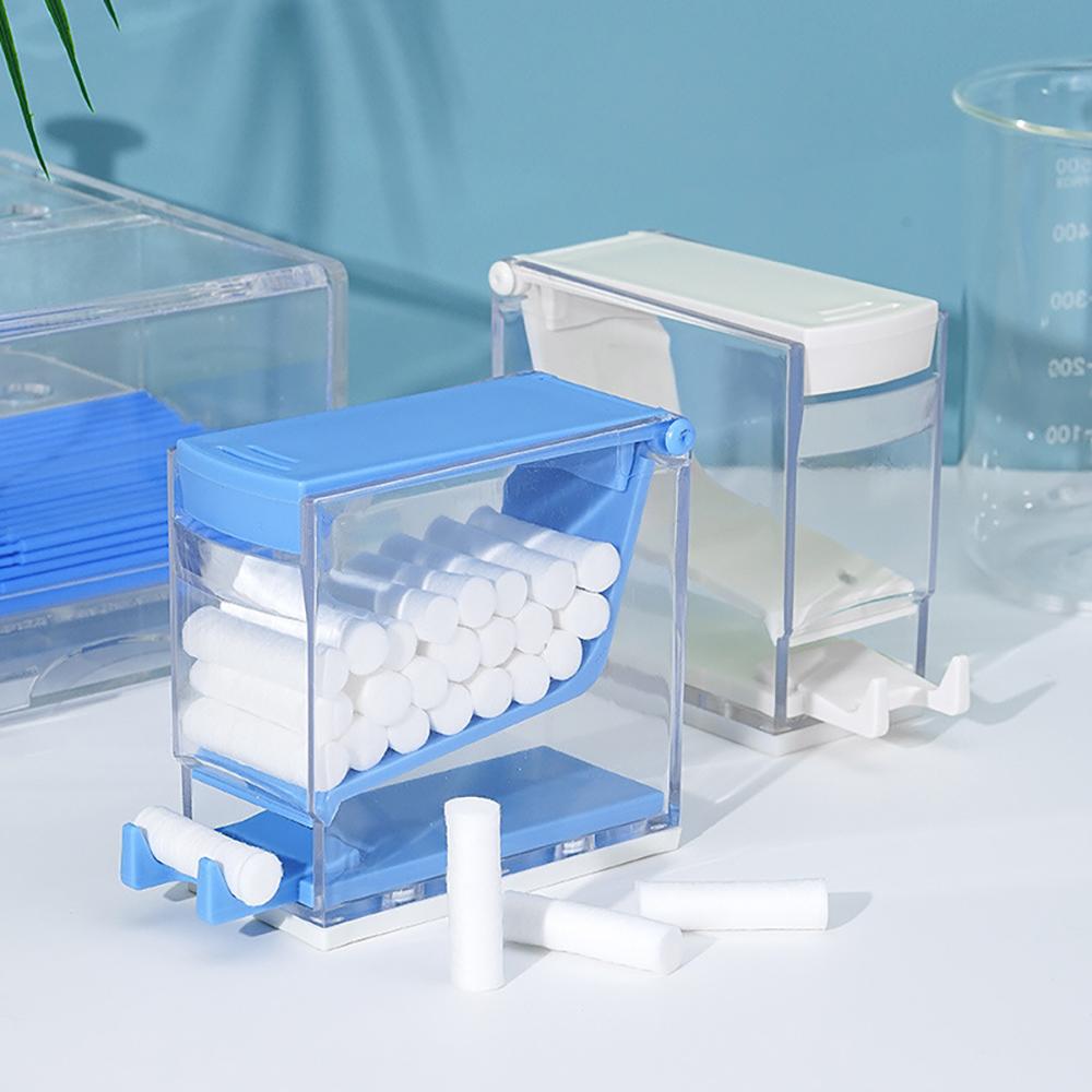 PIORPOY Dental Cotton Roll Dispenser Holder Press Style Dentistry Swabs Organizer Boxes Orthodontics Odontologia Products