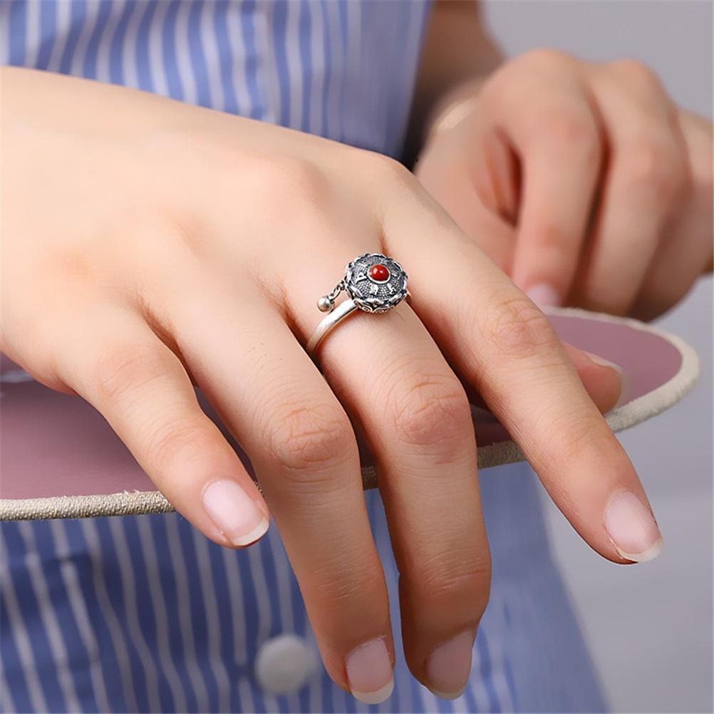 

2 шт. Тибетські буддійські обертові кільця з колесом молитви OM, мідні кільця з лотосом і мантрою, щасливі кільця на палець