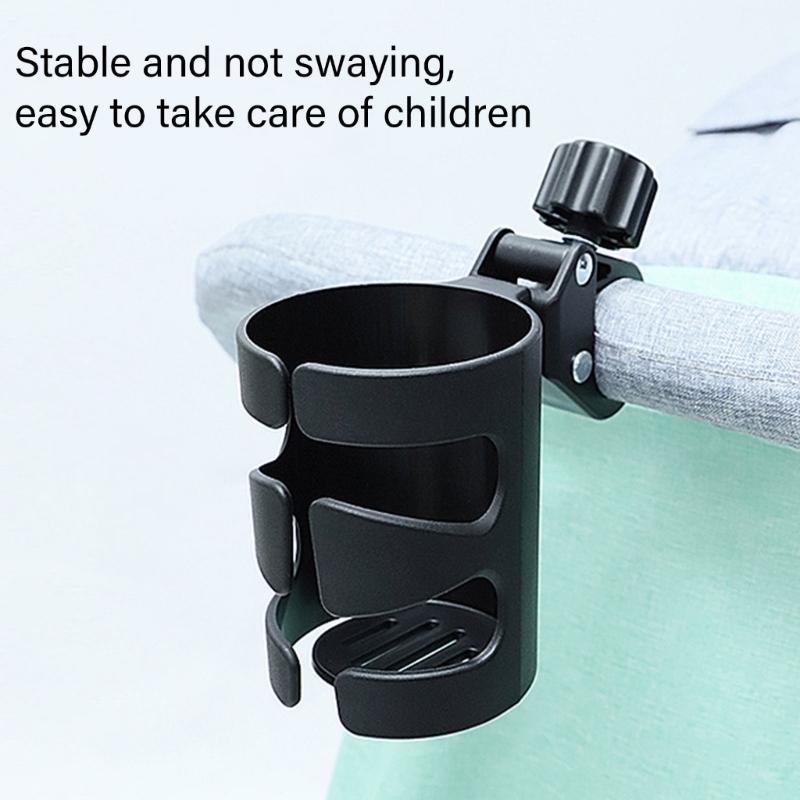 Universal Baby Strollers Cup Holder Convenient and Adjustable Pram Cart Drink Organiser for Bottles Coffee and Beverages