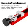 Saw Guide Rail 240mm Aluminum Alloy Cutting Machine Base Clamp with Dual Clips for Woodworking DIY Projects Precision