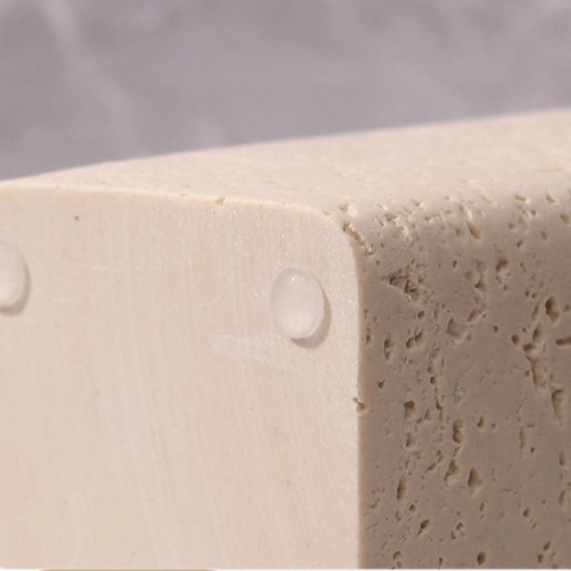 Stone Tissue Box Luxury Tissue Organizer Case Aesthetic Rectangular Napkin Cases Pull Out Napkin Storage Boxes Table Accessories