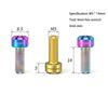 2Pcs M5 X 14Mm Titanium Bolts Brake Lever Screw For Bicycle Derailleur Thumb Shift Variable Speed Screws Cycling Parts