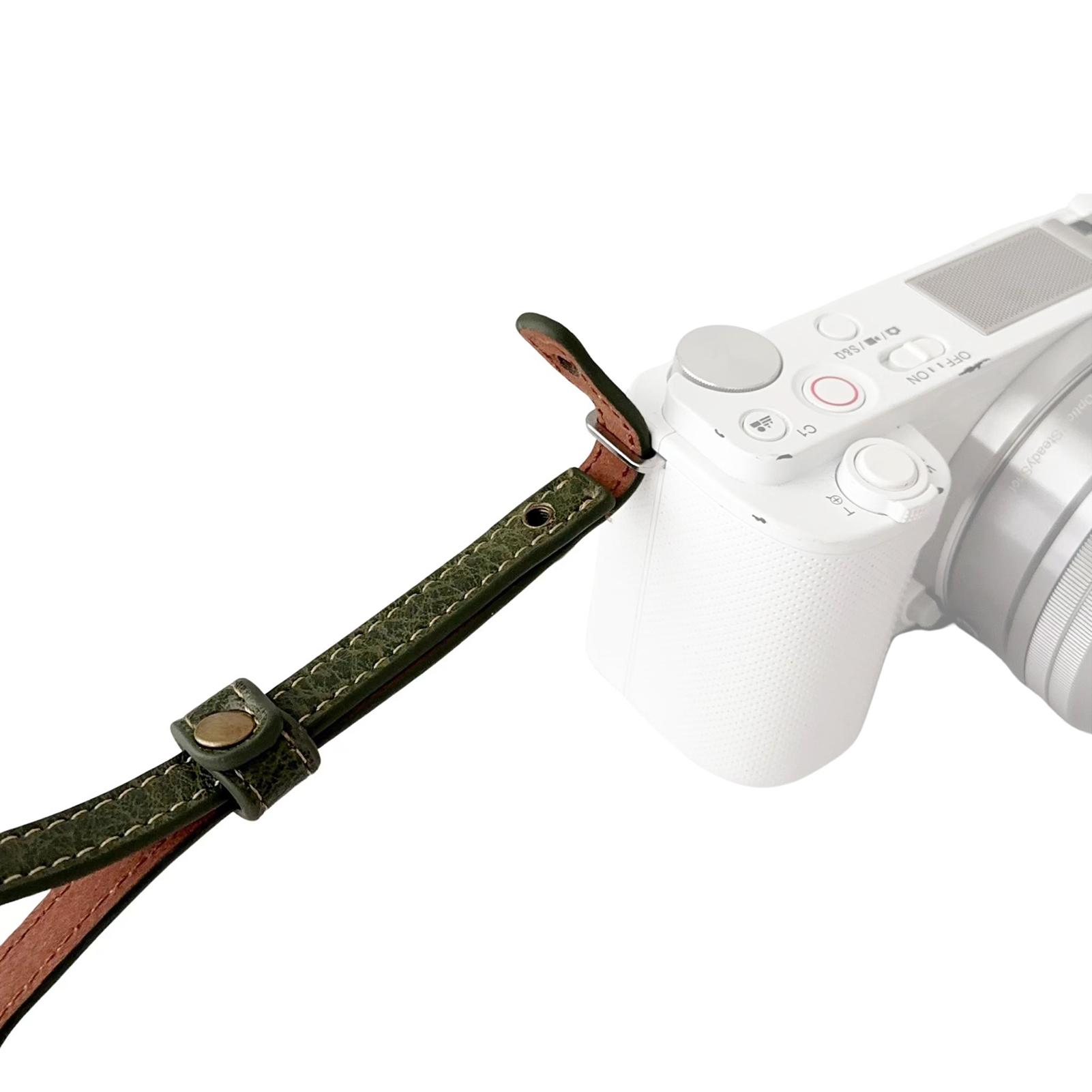 

Universal Camera Wrist Strap Synthetic Leather Hand Strap for Camera Wristband Lanyard Replacement for Canon Sony кофейный