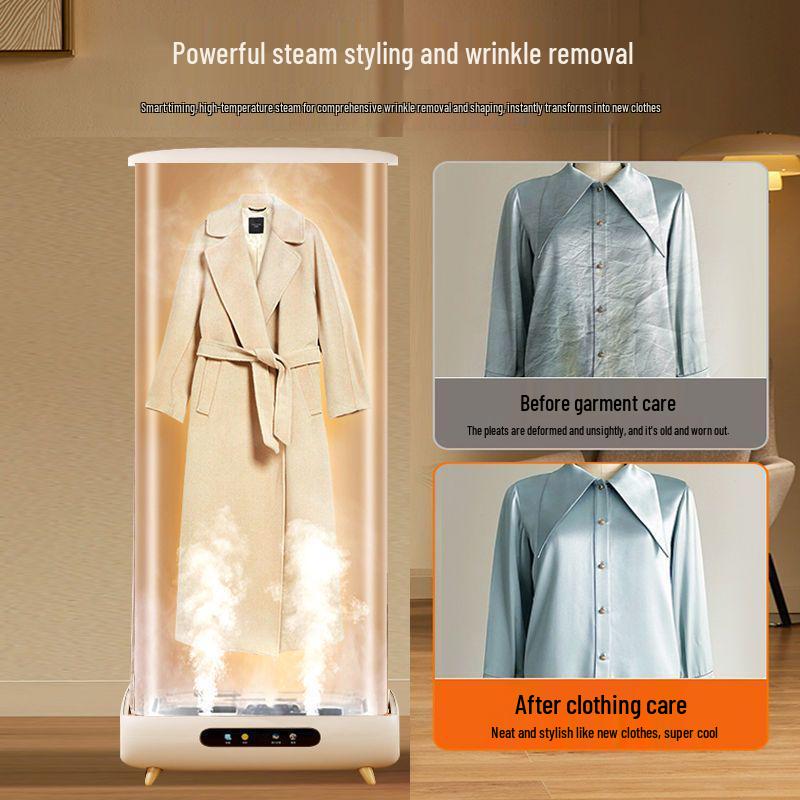 Multifunctional Portable Clothes Dryer & Ironing Machine with Foldable Rack and High-Temperature Sterilization