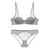 New Ladies Sexy Lingerie Set Ladies Mesh Gather Shape Bra Mesh Fashion Panties