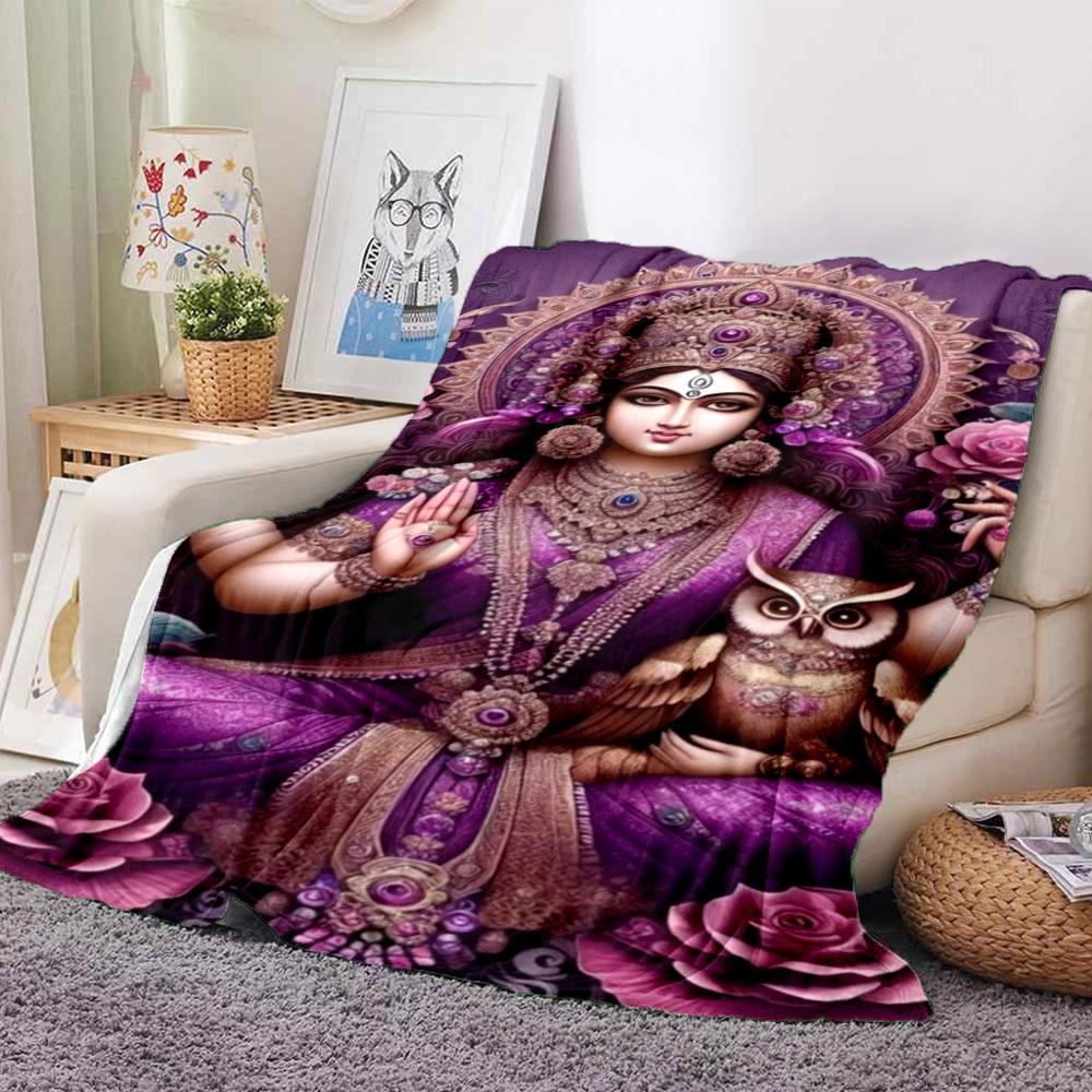 1 Stück Göttinnenstatue Decke Leichte Flanelldecke Überwurfdecke für Sofa, Bett, Reisen, Camping yy2509026187