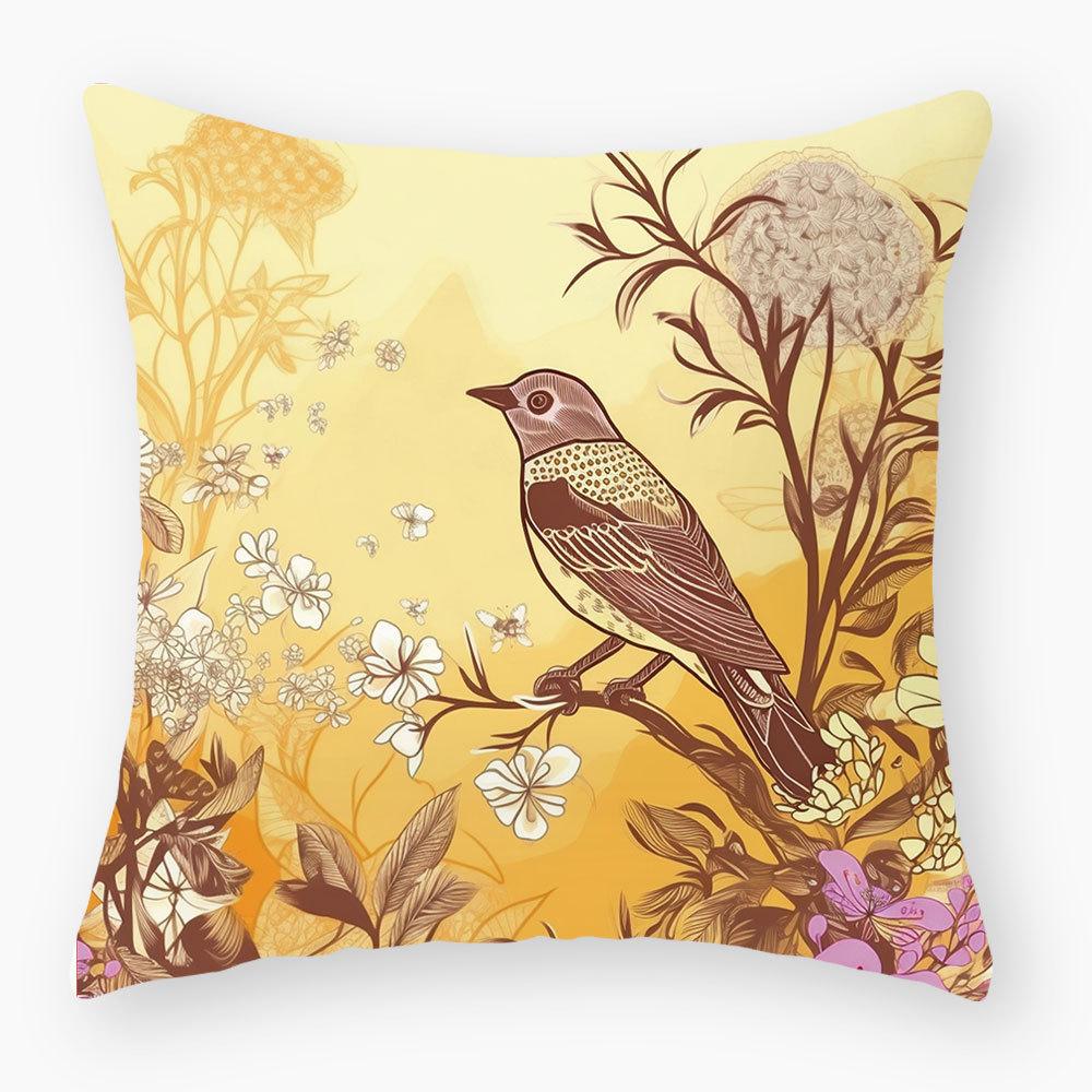 Nordic Oil Painting Pillowcase, Light Luxury Home Sofa Decoration Cushion, Car Seat Cushion, Bedside Pillowcase