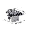 Yibuy Chrome Floyd Rose Bridge for Musical Instruments