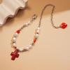 Jewelry Cross Necklace Rhinestone Cross Pendant Streetwear Cross Choker Chain  Women Gifts