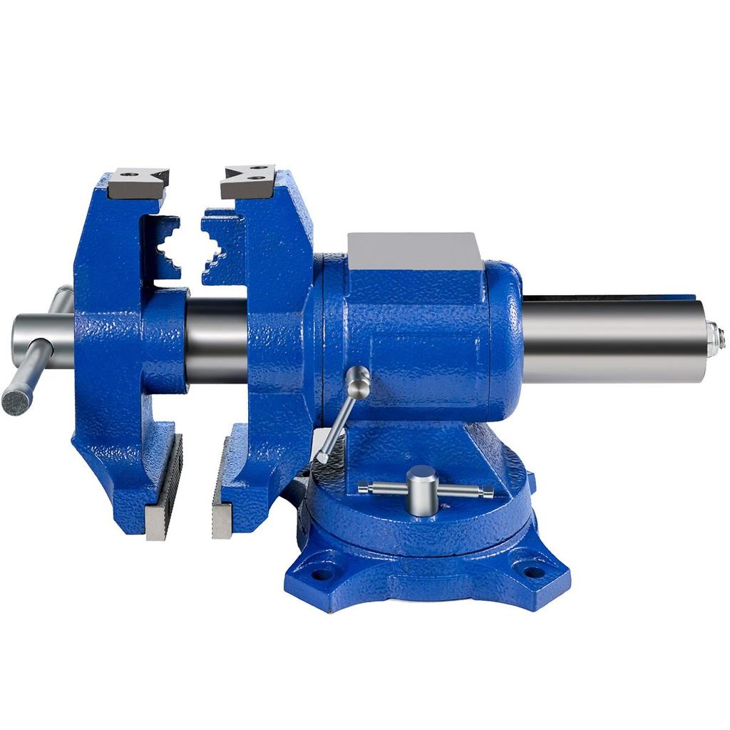 Multipurpose Vise 6-Inch Bench Vise 360-Degree Rotation Clamp On Vise with Swivel Base and Head Heavy Duty Multi-Jaw Vise for Clamping Fixing