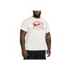 Nike Logo Letter Print Pattern Round Neck Fitness Short Sleeve T-Shirt Men T-Shirts Peak-White FZ8048-121