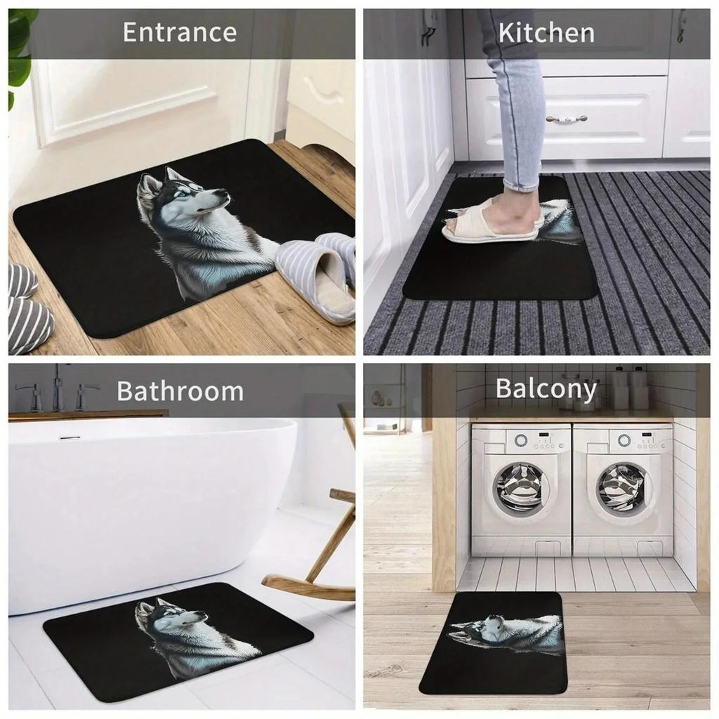 1PC Dwarf Pattern Door Mats Kitchen Rugs Non-Slip Pop Arts Design Living Room Rugs Bath Mat Carpet for Home Sink Laundry Decor