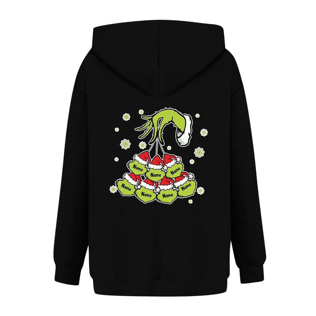 Women's Fashionable Casual Long-Sleeved Hooded Printed Sweatshirt